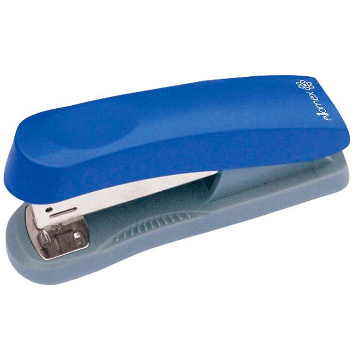 Степлер "Attomex" 24/6&26/6 (мощность 25 листов, глубина скрепления 56 мм) пластиковый, синий