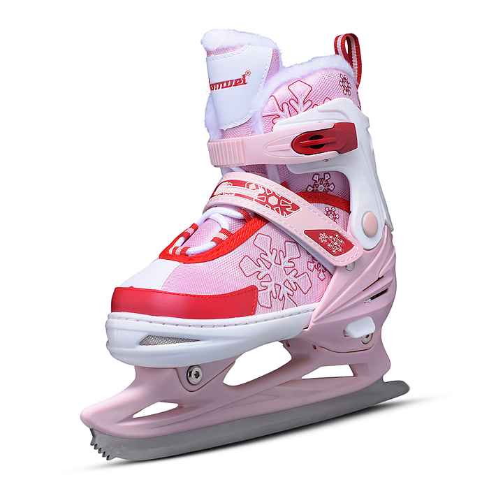 Фото к товару Коньки 00-3079 (размер M35-38) красно-розовые Коньки 00-3079 (размер M35-38) красно-розовые