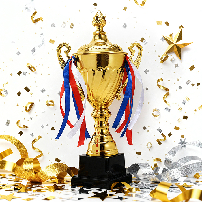 Кубок спортивный 00-6980 металл (32 см) Кубок спортивный 00-6980 металл (32 см)