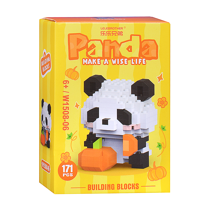 Конструктор W1508-06 "Панда" (171 дет.) в коробке