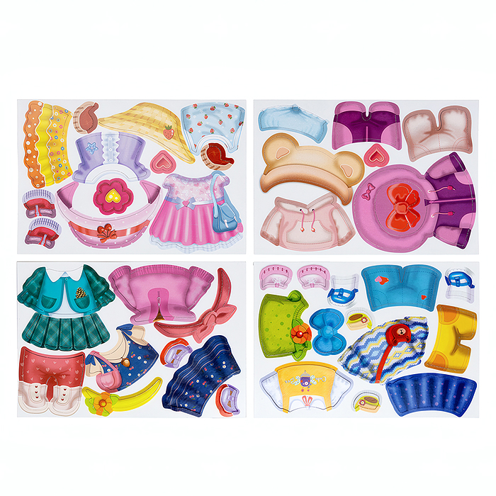 Игра магнитная "Одевашки. Модная девчонка. Мишка-малышка" Магнитные истории