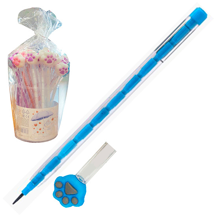 Карандаш чернографитный сегментный "Cat Paw" твердость грифеля HB