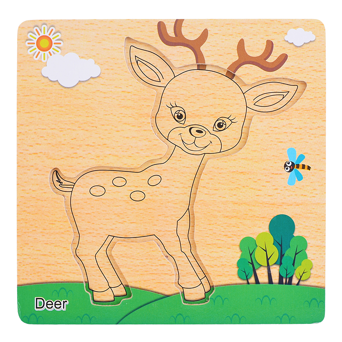 Пазл-вкладыш D1091 "Олененок"