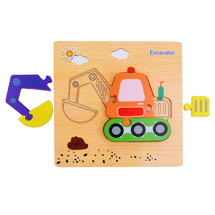 Пазл-вкладыш D1094 "Экскаватор"