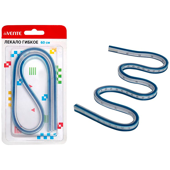 Лекало гибкое 60 см, для рукоделия, с гибким металлическим стержнем из специального сплава