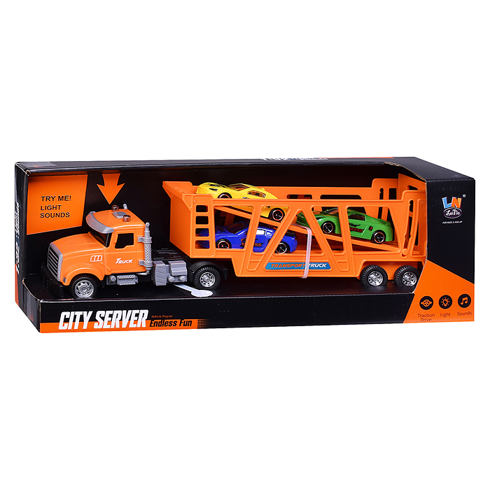 Автовоз A-001A "Мегаперевозчик" в коробке