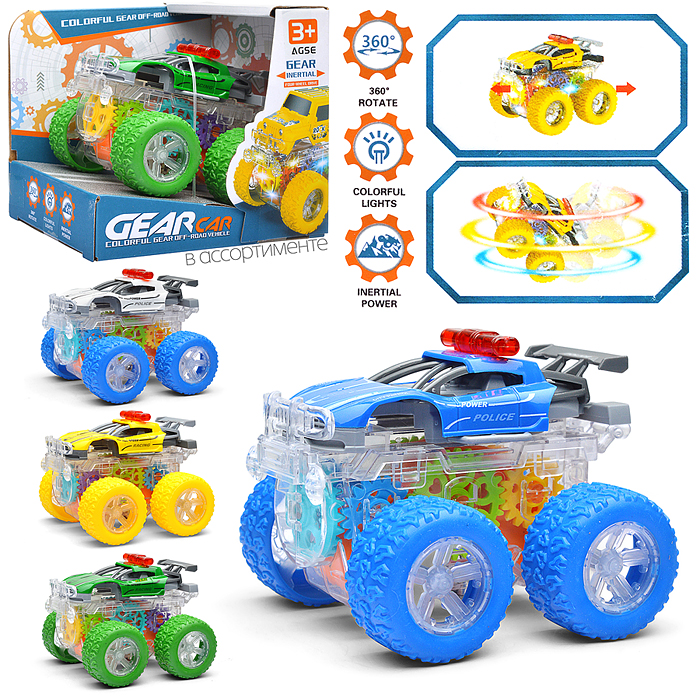 Машина YM-1106A "Полицейский трюк" в коробке Машина YM-1106A "Полицейский трюк" в коробке