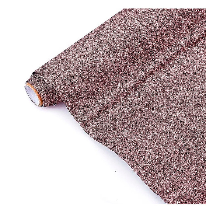 Пленка самоклеящаяся с блестками 45x300 см, бронзовая, PP 100 мкм, в рулоне