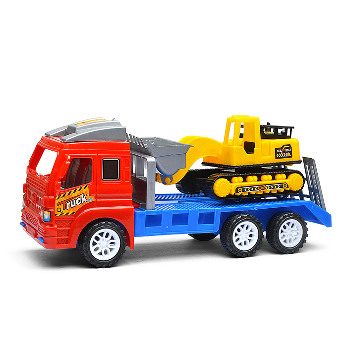 Фото к товару Автовоз S66-34 с трактором, в пакете Автовоз S66-34 с трактором, в пакете