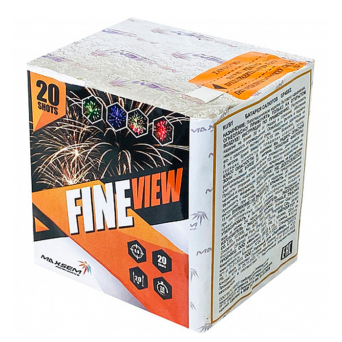 Батарея салютов "Fine View" (0,8" х 20 залп.) * в кор. 18 шт. Срок до 01.02.30