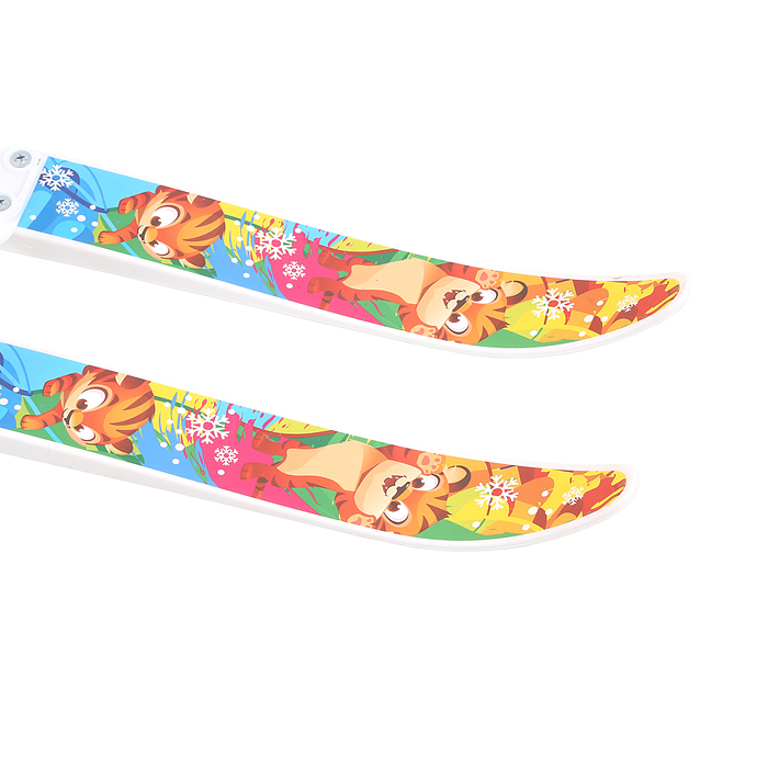 Фото к товару Игровые лыжи "Лыжики-пыжики" Тигренок (игрушка детская) 75/75 см, крепление мягкое пластиковое, с Игровые лыжи "Лыжики-пыжики" Тигренок (игрушка детская) 75/75 см, крепление мягкое пластиковое, с