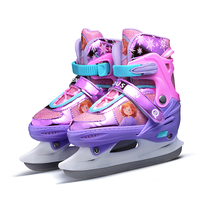Коньки детские 00-3087 размер M, фиолетовый