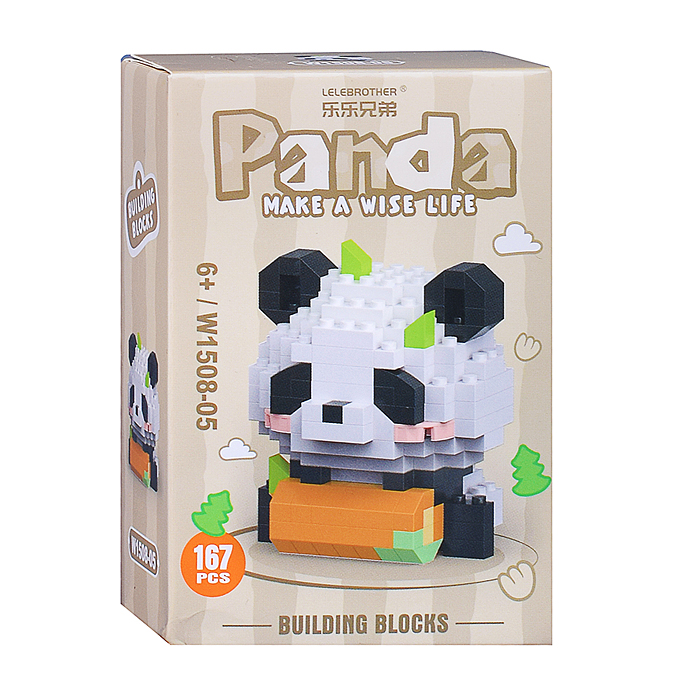 Конструктор W1508-05 "Панда" (167 дет.) в коробке Конструктор W1508-05 "Панда" (167 дет.) в коробке