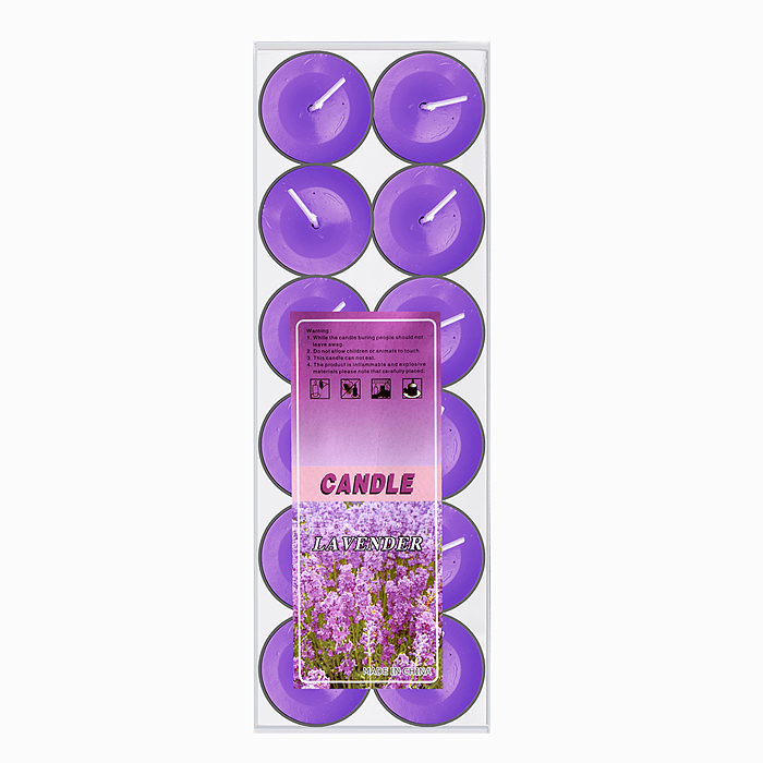 Набор свечей восковых 00-7029 (12шт х 3,5*1см) в ассортименте