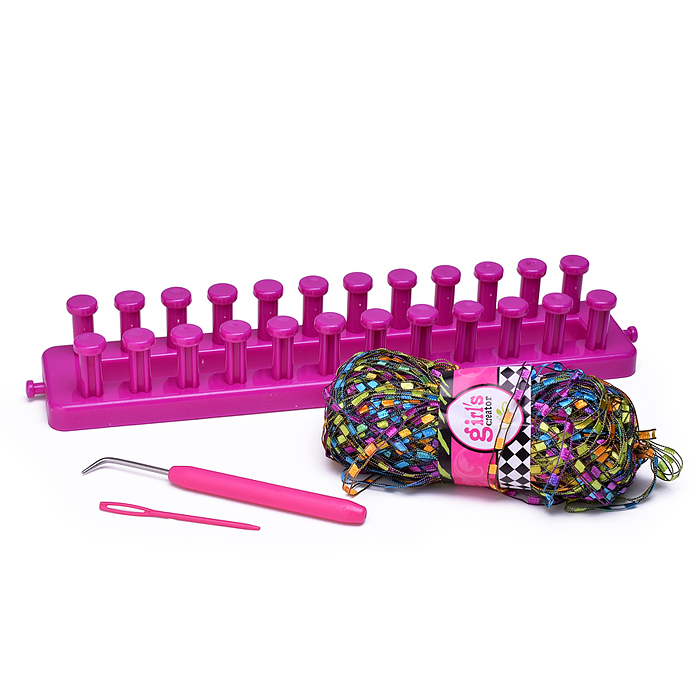 Фото к товару Набор творческая мастерская MBK-280Y "Радужный шарфик" в коробке Набор творческая мастерская MBK-280Y "Радужный шарфик" в коробке