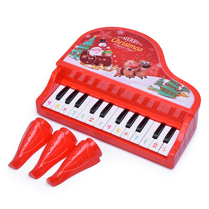 Фото к товару Пианино 8879B "Новогодний рояль" в коробке Пианино 8879B "Новогодний рояль" в коробке