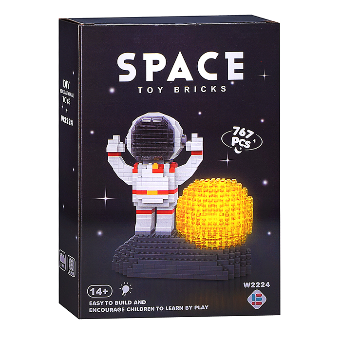 Конструктор W2224 "Космонавт" (767 дет.) в коробке