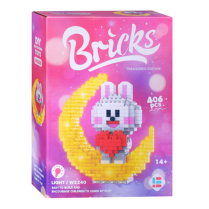 Конструктор W2240 "Лунный кролик" (406 дет.) в коробке Конструктор W2240 "Лунный кролик" (406 дет.) в коробке