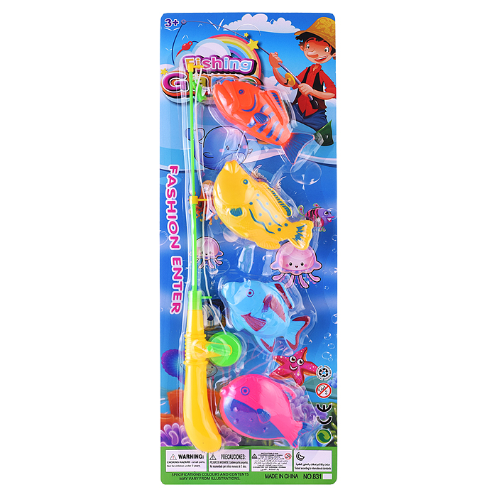 Набор рыбалка 831D "Попробуй поймай!" на листе Набор рыбалка 831D "Попробуй поймай!" на листе