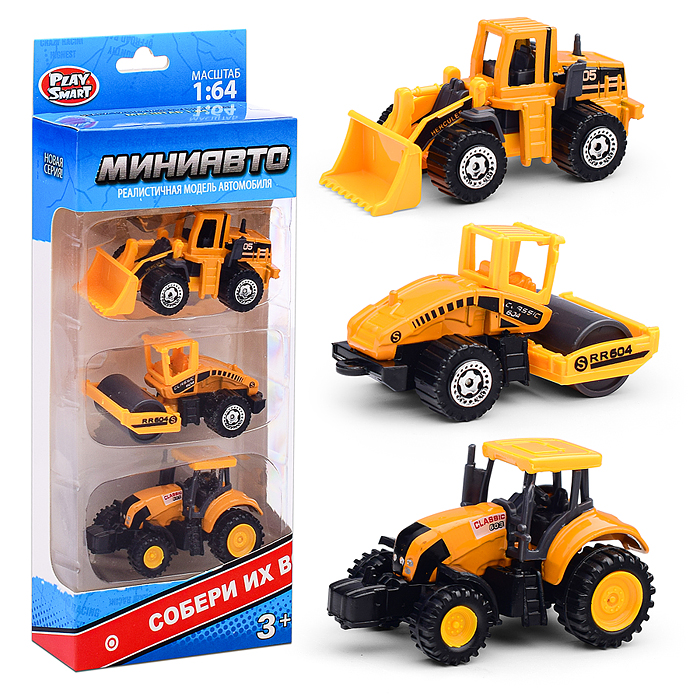 Набор техники 6389-1 "Мини Авто" строительная, в коробке