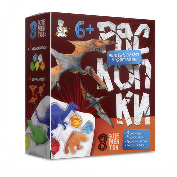 Раскопки "Ищи динозавров и кристаллы" (8 элементов) Раскопки "Ищи динозавров и кристаллы" (8 элементов)