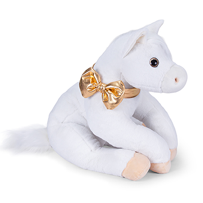 Фото к товару Мягкая игрушка "Лошадка Донна" белый, 81 см. Мягкая игрушка "Лошадка Донна" белый, 81 см.