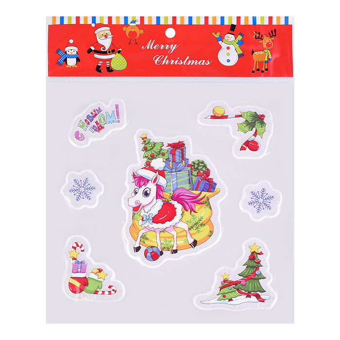 Фото к товару Наклейки для декора S2671 "Новогодние чудеса" (18х18 см) Наклейки для декора S2671 "Новогодние чудеса" (18х18 см)