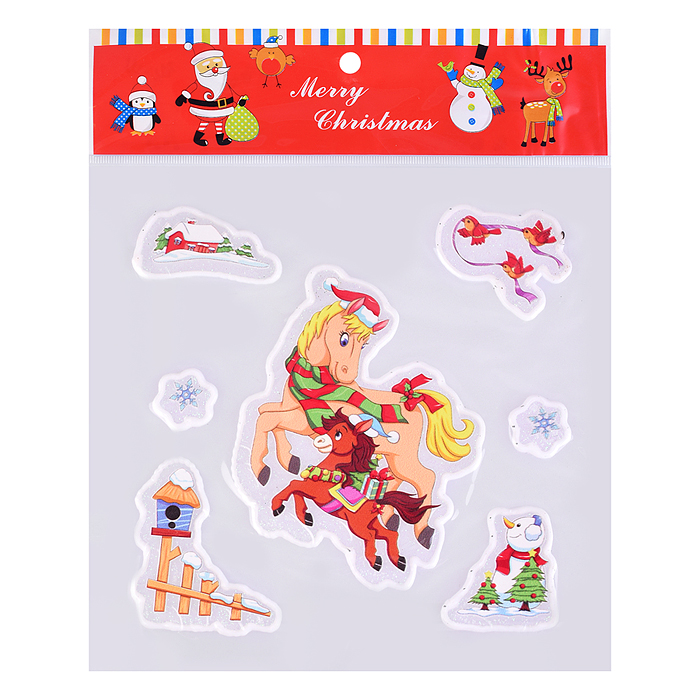 Фото к товару Наклейки для декора S2671 "Новогодние чудеса" (18х18 см) Наклейки для декора S2671 "Новогодние чудеса" (18х18 см)