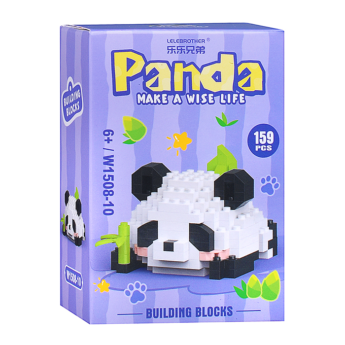 Конструктор W1508-10 "Панда" (159 дет.) в коробке Конструктор W1508-10 "Панда" (159 дет.) в коробке