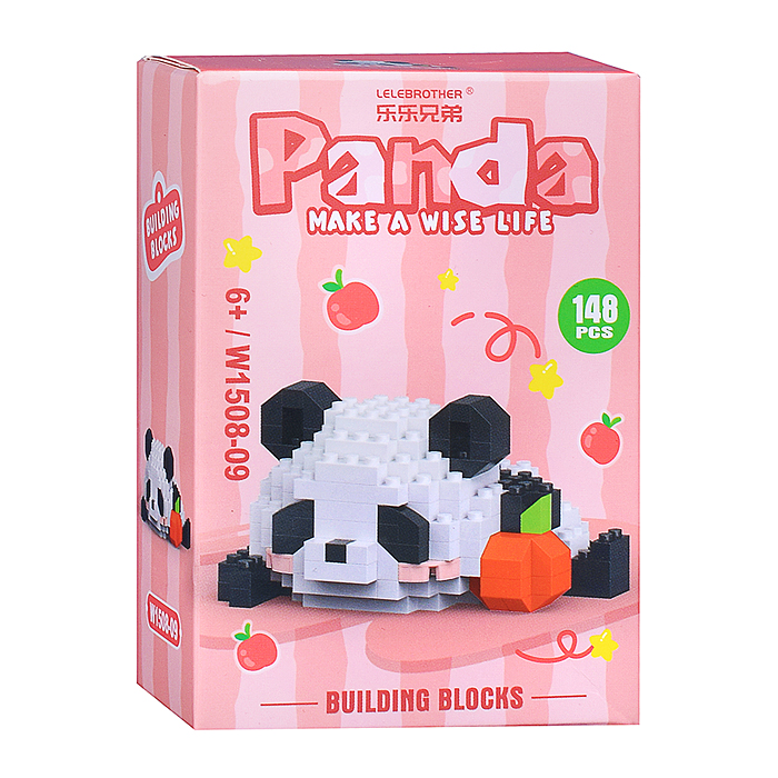 Конструктор W1508-09 "Панда" (148 дет.) в коробке Конструктор W1508-09 "Панда" (148 дет.) в коробке