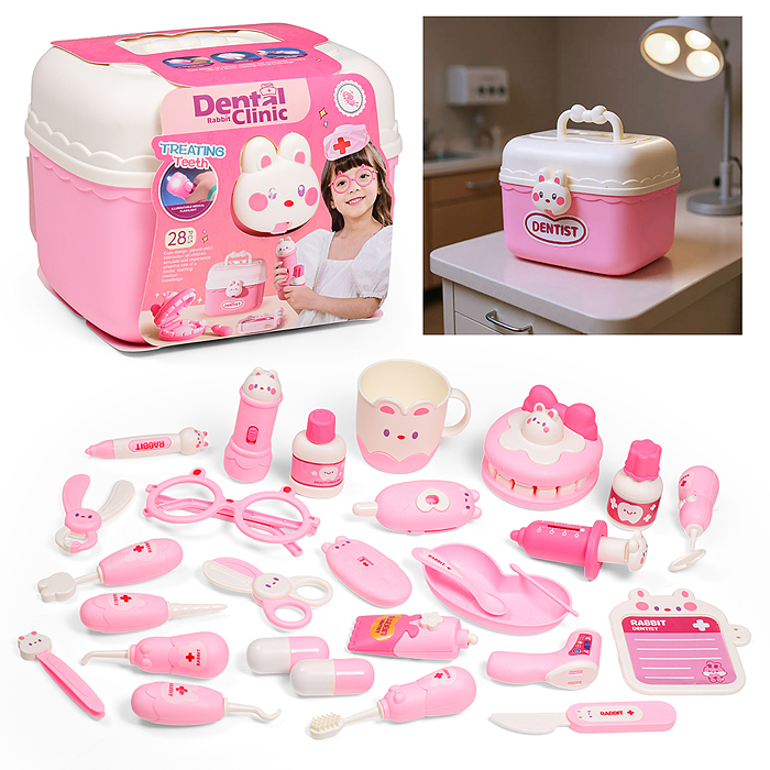 Набор доктора 6697 "Маленький стоматолог" в чемодане Набор доктора 6697 "Маленький стоматолог" в чемодане