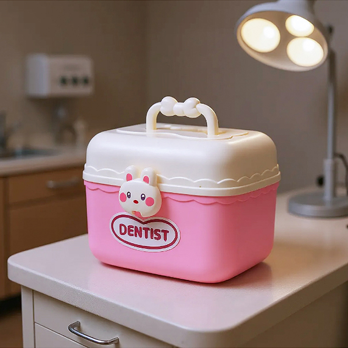 Фото к товару Набор доктора 6697 "Маленький стоматолог" в чемодане Набор доктора 6697 "Маленький стоматолог" в чемодане