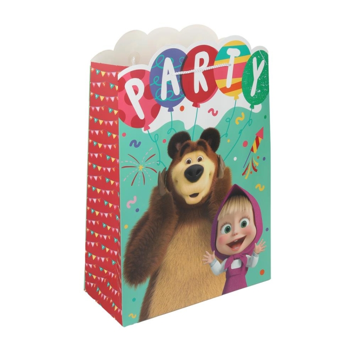 Пакет подарочный креативный "Маша и Медведь" XL Пакет подарочный креативный "Маша и Медведь" XL