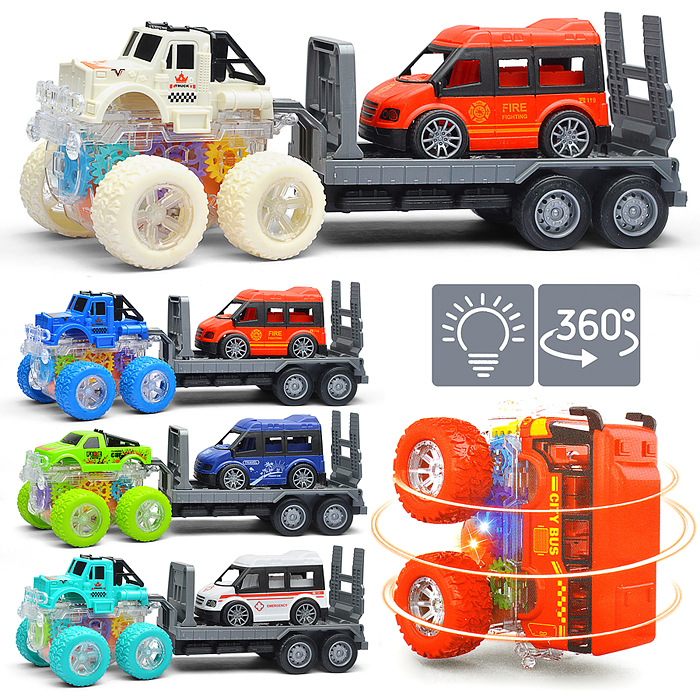 Машина YM-1107G1 "Пикап" с прицепом, в пакете