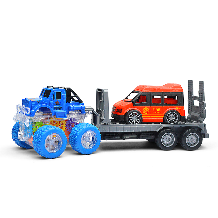 Машина YM-1107G1 "Пикап" с прицепом, в пакете