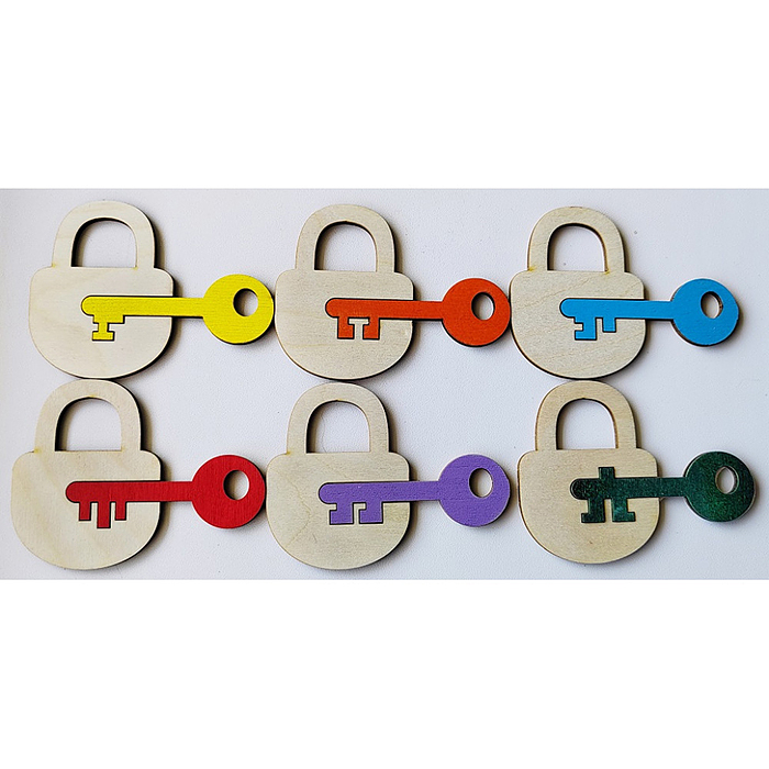 Сортер "Ключики и замочки" дер.