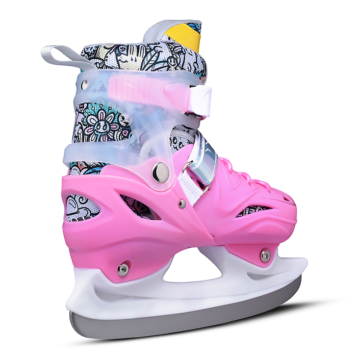 Фото к товару Коньки 00-3080 (размер M35-38) розовые, в сумке Коньки 00-3080 (размер M35-38) розовые, в сумке