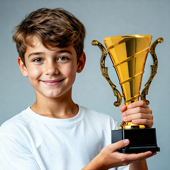 Фото к товару Кубок спортивный 00-6984 пластик (25 см) Кубок спортивный 00-6984 пластик (25 см)