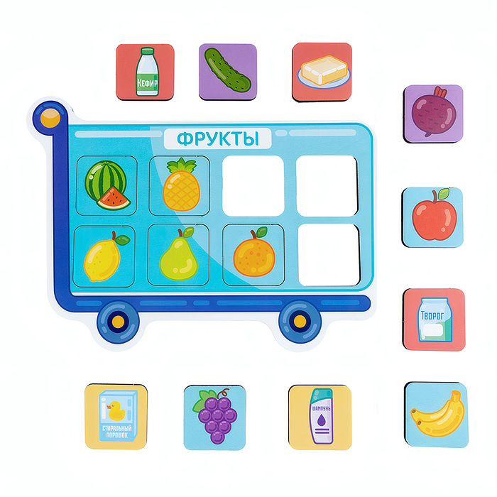 Фото к товару Игра настольная деревянная "Умный шопинг" Baby toys games Игра настольная деревянная "Умный шопинг" Baby toys games