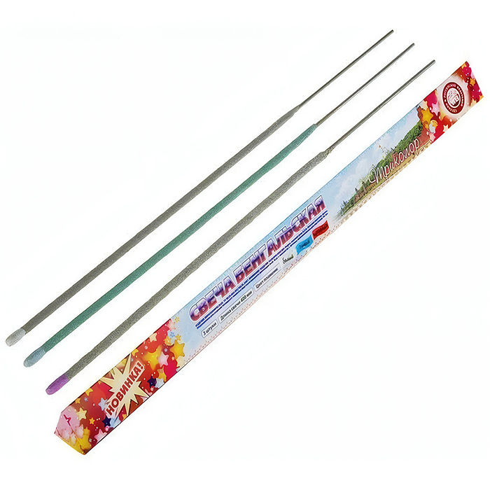 Бенгальская свеча 400мм. "Триколор" 1/27/3 Бенгальская свеча 400мм. "Триколор" 1/27/3