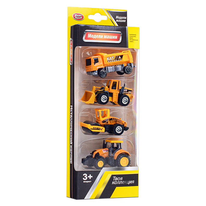 Фото к товару Набор машин 6674 "Строим вместе" в коробке Набор машин 6674 "Строим вместе" в коробке