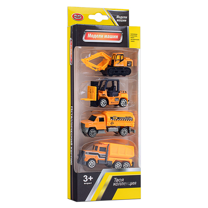 Фото к товару Набор машин 6674 "Строим вместе" в коробке Набор машин 6674 "Строим вместе" в коробке