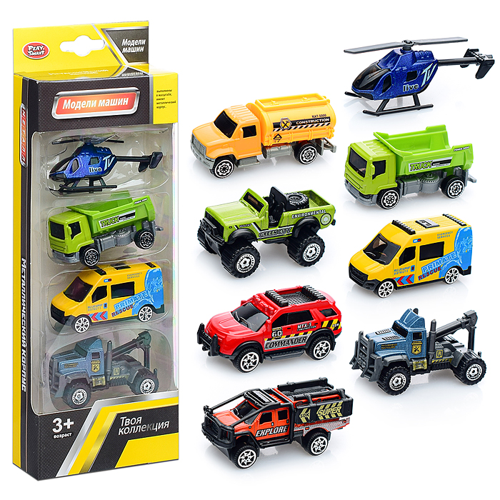 Набор машин 6677 "Дорожная коллекция" в коробке Набор машин 6677 "Дорожная коллекция" в коробке