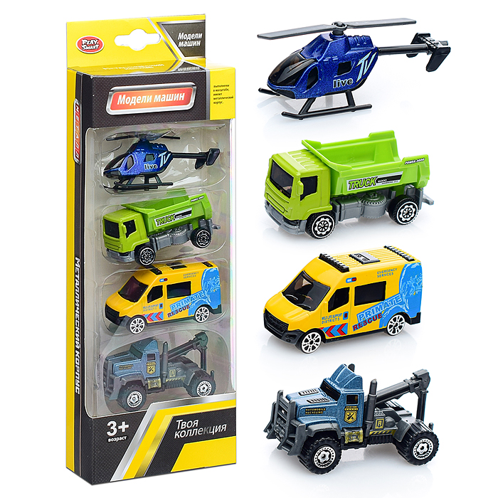 Фото к товару Набор машин 6677 "Дорожная коллекция" в коробке Набор машин 6677 "Дорожная коллекция" в коробке