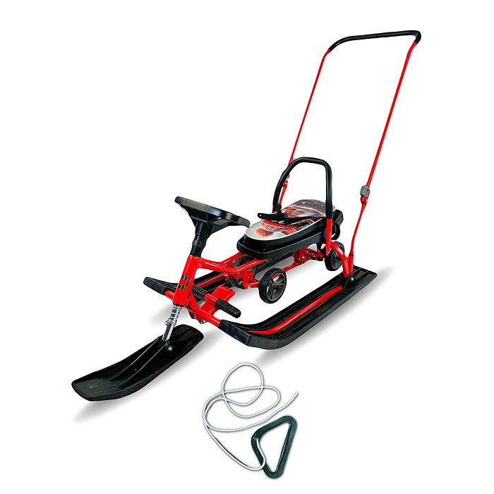 Игрушка Снегокат детский 109 "Wheel" c П-образным толкателем и колесной базой (Пиня) 