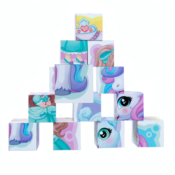 Кубики "Маленькая принцесса" 12 шт Baby Toys