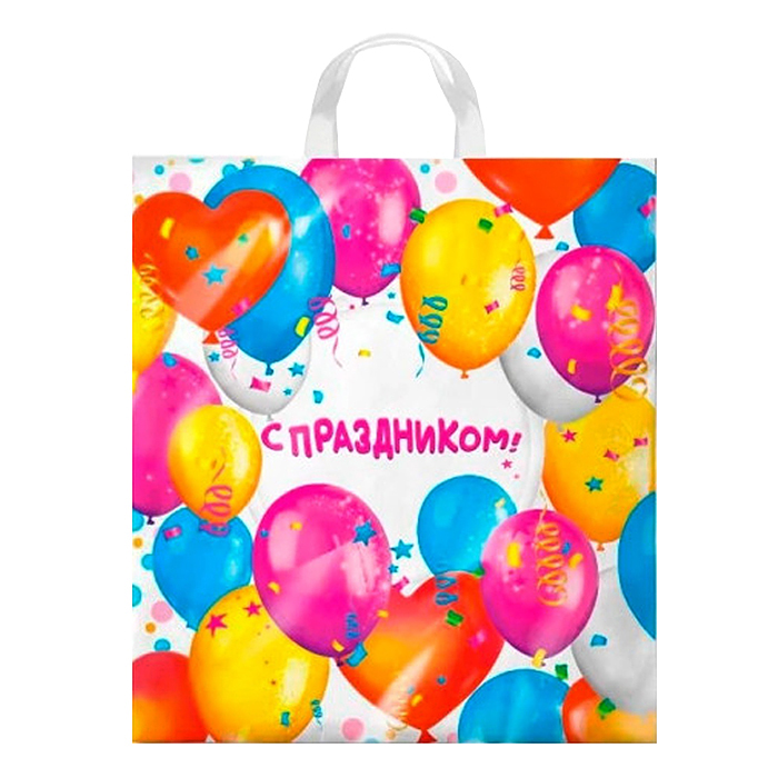 Пакет ПЭ с петлевой ручкой 38х42+6см ПНД (Пати) Пакет ПЭ с петлевой ручкой 38х42+6см ПНД (Пати)