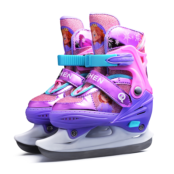 Коньки детские 00-3087 размер S, фиолетовый