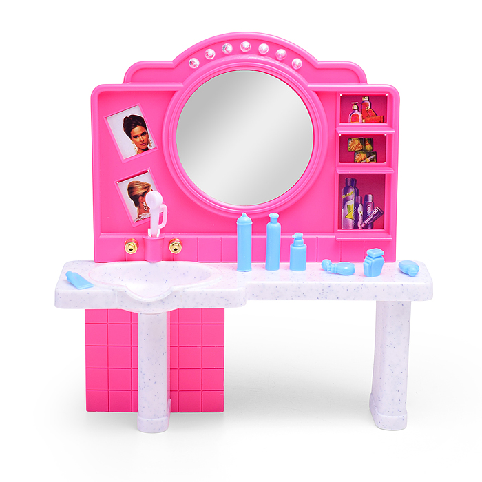 Фото к товару Набор мебели для кукол 96009 "Салон красоты" в коробке Набор мебели для кукол 96009 "Салон красоты" в коробке