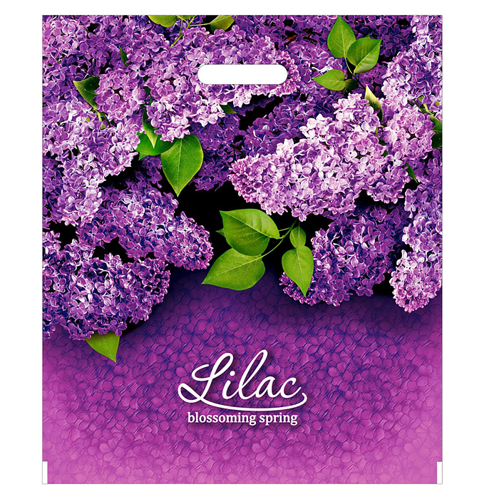 Пакет ПЭ с вырубной ручкой 40х47+6 (Сирень) Россия Пакет ПЭ с вырубной ручкой 40х47+6 (Сирень) Россия